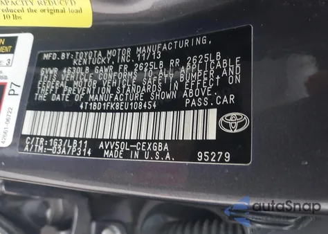 2014 Toyota Camry Hybrid Xle z USA, uszkodzony, nr VIN 4T1BD1FK8EU108454